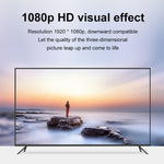 Adaptador HDMI Fêmea para VGA Macho com Áudio para Computador, Monitor, TV, Projetor, Branco, Dourado, Preto