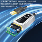 Conversor Industrial USB para RS485/422 DTECH DT-5119 Cabo de Comunicação Serial, DT-5119 0,5m