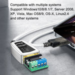 Conversor Industrial USB para RS485/422 DTECH DT-5119 Cabo de Comunicação Serial, DT-5119 0,5m