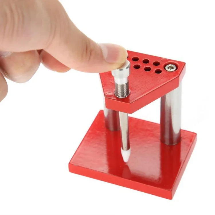 Watch Hand Plunger Puller Remover With 9pcs Plastic Dies Set, Single Needle Pressure Needle