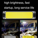 2PCS Car Cab LED Reading Light COB Truck Interior Light Dome Lamp, Car LED Reading Light