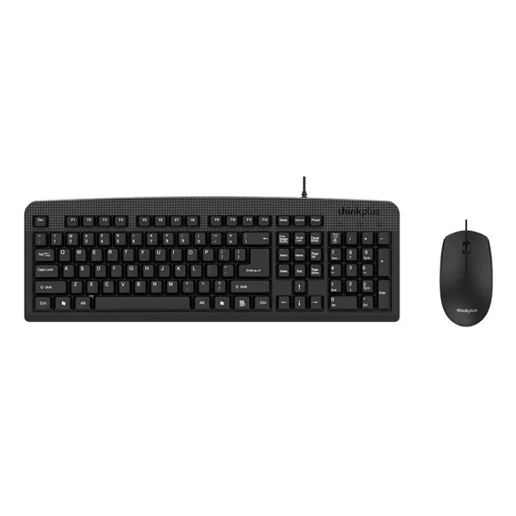 Conjunto de Teclado e Rato com Fio USB Lenovo Thinkplus para Escritório, KM130 Pro