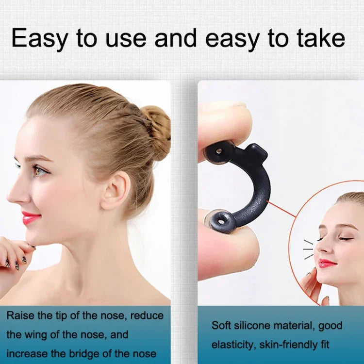 5 Conjuntos de Almofadas Nasais de Silicone 3D Invisíveis para Beleza do Nariz Reforçador da Ponte Nasal