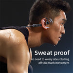 Auricular Bluetooth KS-19 com Condução de Som, Gancho para Pescoço, Auriculares para Negócios, KS-19 Preto