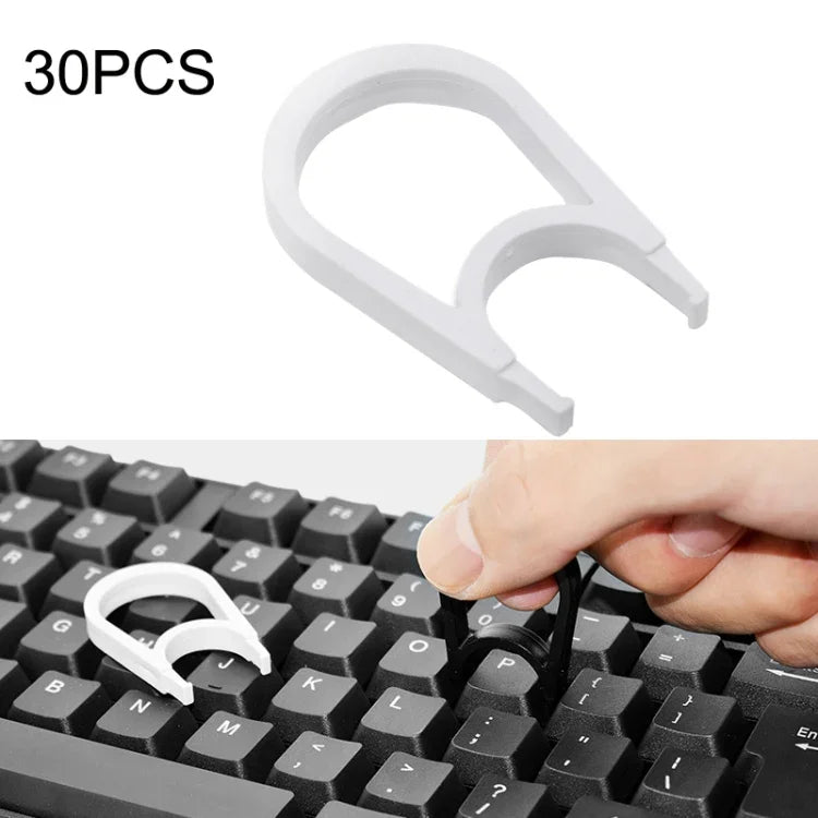 30 Peças de Ferramenta para Remover Teclas de Teclado de Computador, Preto