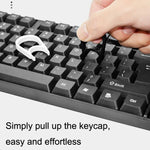 30 Peças de Ferramenta para Remover Teclas de Teclado de Computador, Preto