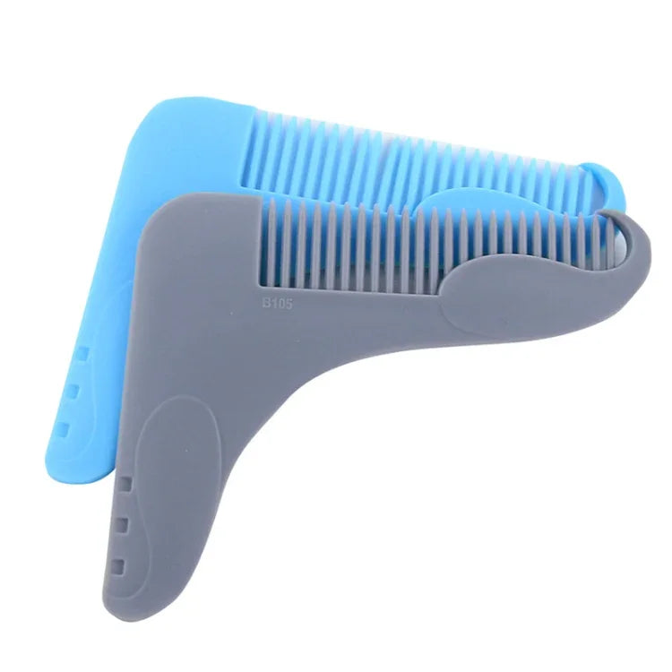 5PCS Pente Modelo para Barba em Forma de Barba Entrega de Cor Aleatória, Estilo:, Forma L, Forma Z
