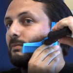5PCS Pente Modelo para Barba em Forma de Barba Entrega de Cor Aleatória, Estilo:, Forma L, Forma Z
