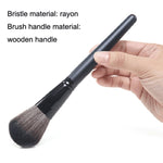 Conjunto de Pincéis de Maquilhagem para Pó Solto, 15 Peças Preto, 15 Peças Cor Madeira, 18 Peças Cor Madeira