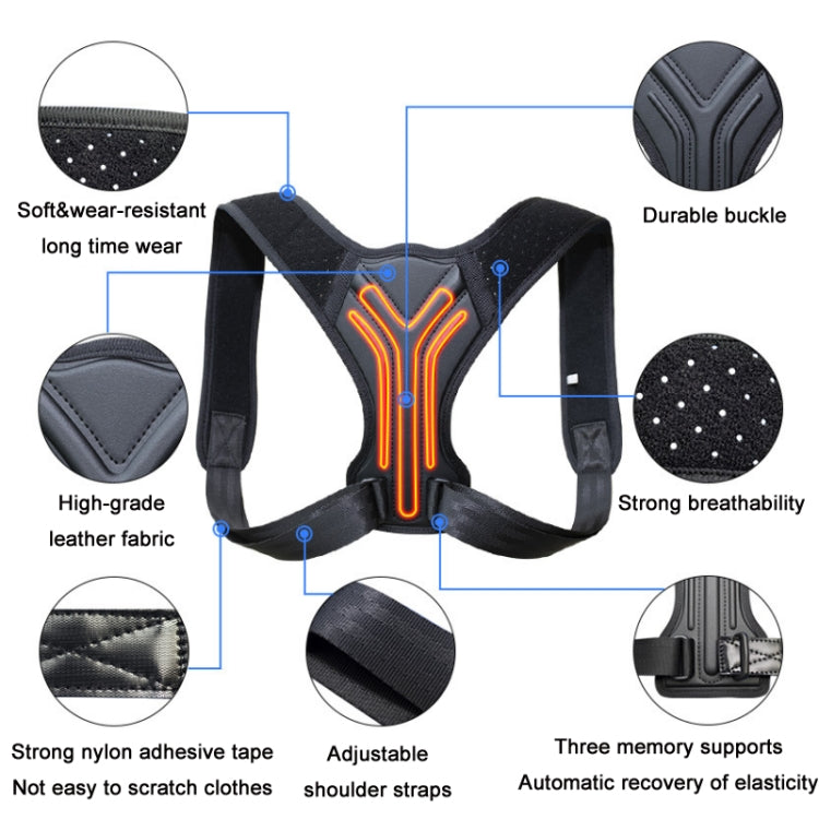 Cinto Invisível Respirável para Correção Anti-Corvatura para Adultos e Crianças, XS, S, M, L, XL