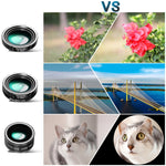 Conjunto Universal de Lentes para Telemóvel Telescópio 28X + Grande Angular 0.6X + Macro 20X + Olho de Peixe 198 Graus, Conjunto Multi-combinação