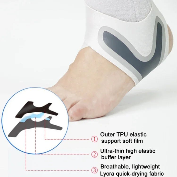 Tira de Fixação para Entorse de Tornozelo Compressiva, Fina e Respirável, Tamanho:, Pé Esquerdo (S), Pé Esquerdo (M), Pé Direito (M), Pé Esquerdo (L), Pé Direito (L), Pé Esquerdo (XL), Pé Direito (XL)