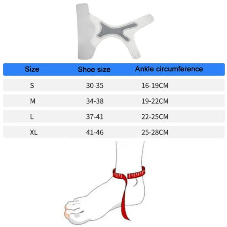 Tira de Fixação para Entorse de Tornozelo Compressiva, Fina e Respirável, Tamanho:, Pé Esquerdo (S), Pé Esquerdo (M), Pé Direito (M), Pé Esquerdo (L), Pé Direito (L), Pé Esquerdo (XL), Pé Direito (XL)
