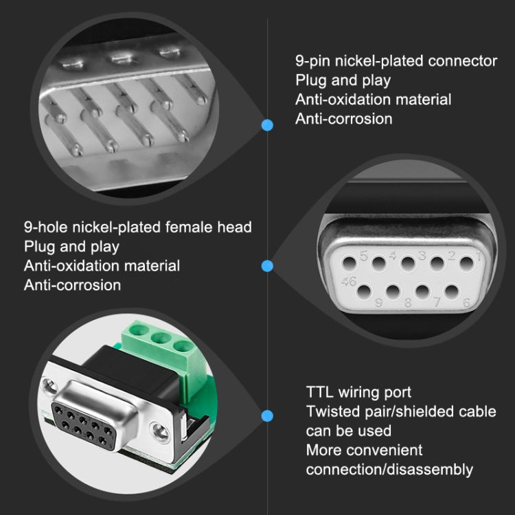 Módulo Porta Serial RS232 para TTL DTECH DT-9005 Sem Fonte de Alimentação, Módulo 3,3V, Módulo 5V