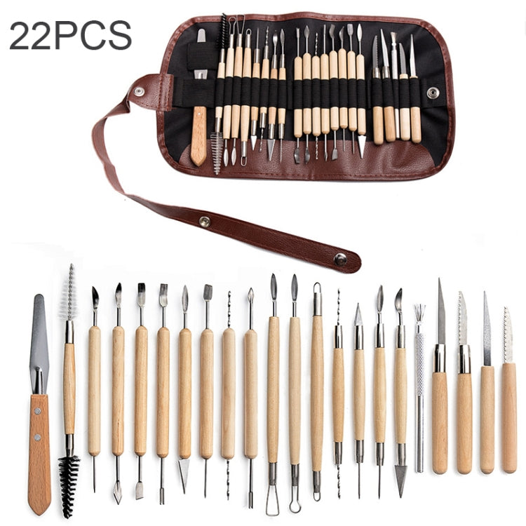 Conjunto de Ferramentas para Cerâmica Faca de Escultura em Argila Pedra Ferramenta Combinada DIY para Argila, 22 em 1, 24 em 1, 27 em 1, 32 em 1