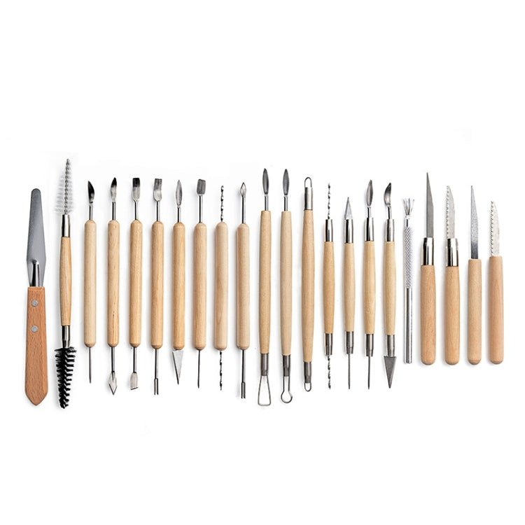 Conjunto de Ferramentas para Cerâmica Faca de Escultura em Argila Pedra Ferramenta Combinada DIY para Argila, 22 em 1, 24 em 1, 27 em 1, 32 em 1