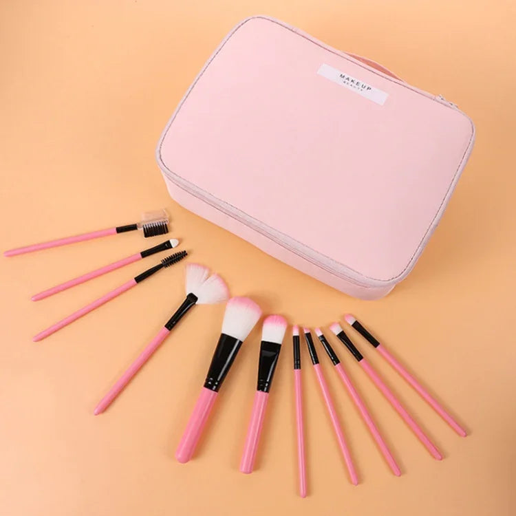 Bolsa de Armazenamento Cosmética Multifuncional Portátil de Grande Capacidade para Viagem, Rosa Bonito (Pequeno)