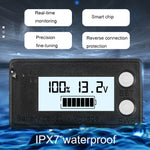Voltímetro Digital LCD Impermeável para Bateria de Chumbo-Ácido e Lítio de Dois Fios, 8-100V (Branco), 8-100V (Azul), 8-72V (Branco), 8-72V (Azul)