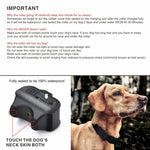 Treinador de Coleira para Animais Recarregável Parar Latidos Automático, Parar Latidos Automático Preto, Parar Latidos Automático Preto com Manchas Brancas