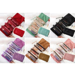 Bolsa Cosmética Impermeável de Malha Portátil para Viagem Feminina 4 em 1, Vermelho, Verde, Preto, Violeta, Caqui, Rosa Cereja