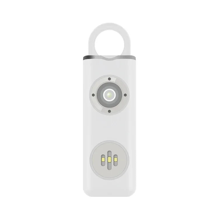 Anti-wolf Alarm Rechargeable Female Student Self-defense Keychain, Rechargeable White, Rechargeable Black