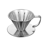 Filtro de Café em Aço Inoxidável de Dupla Camada para Pour-over, Tamanho:, Pequeno