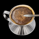 Filtro de Café em Aço Inoxidável de Dupla Camada para Pour-over, Tamanho:, Pequeno