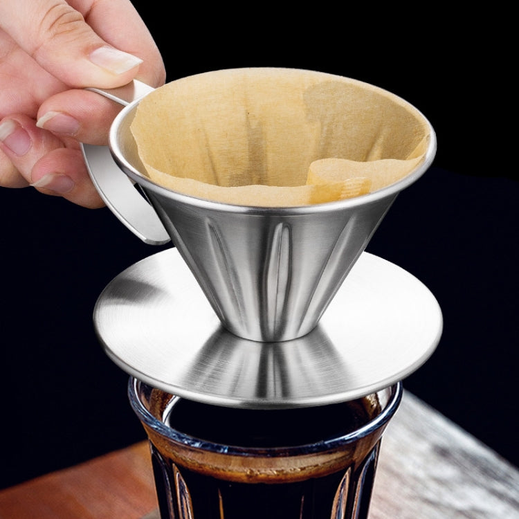 Filtro de Café em Aço Inoxidável de Dupla Camada para Pour-over, Tamanho:, Pequeno