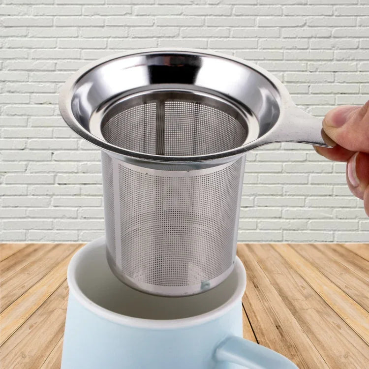 Chaleira em aço inoxidável 304 com fundo plano e filtro de alta densidade com pega, chaleira em aço inoxidável 304