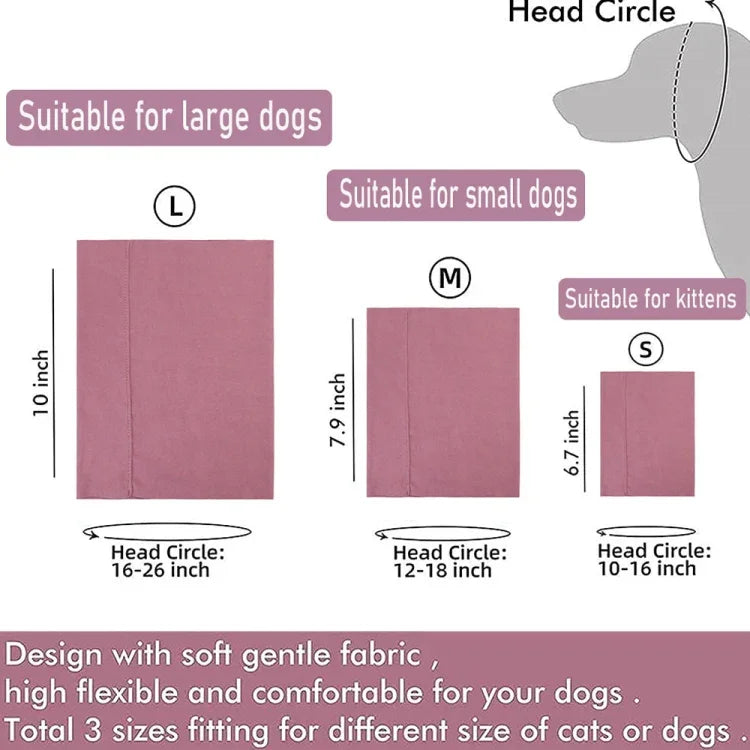 Protetores Auriculares Confortáveis e Impermeáveis para Animais, S, M, L