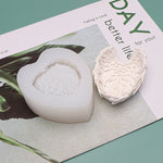 Molde de Silicone em Forma de Coração com Asas de Anjo para Cozedura, Gelado, Vela, Aromaterapia, L, S