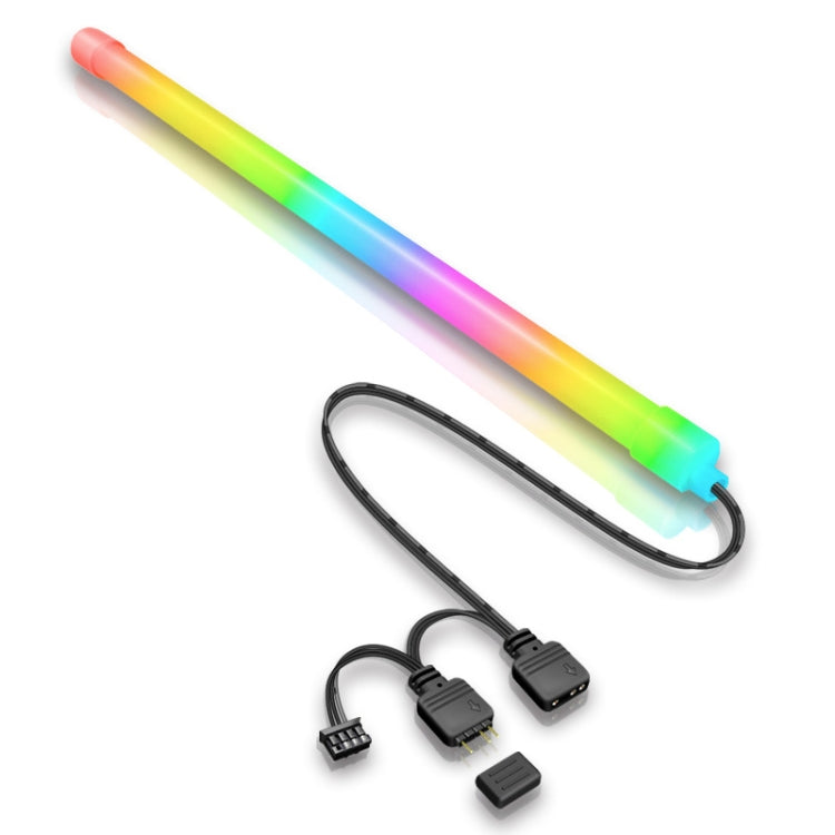 Barra de Luz ARGB para Caixa, Tira de LED Decorativa de Silicone para Computador, Y360 Redonda