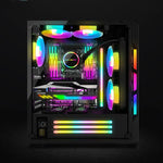 Barra de Luz ARGB para Caixa, Tira de LED Decorativa de Silicone para Computador, Y360 Redonda