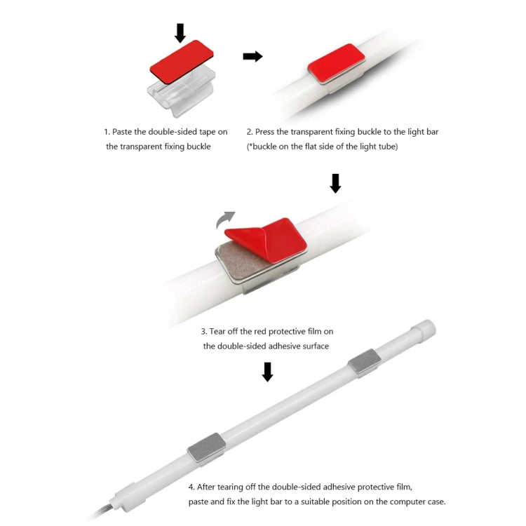 Barra de Luz ARGB para Caixa, Tira de LED Decorativa de Silicone para Computador, Y360 Redonda