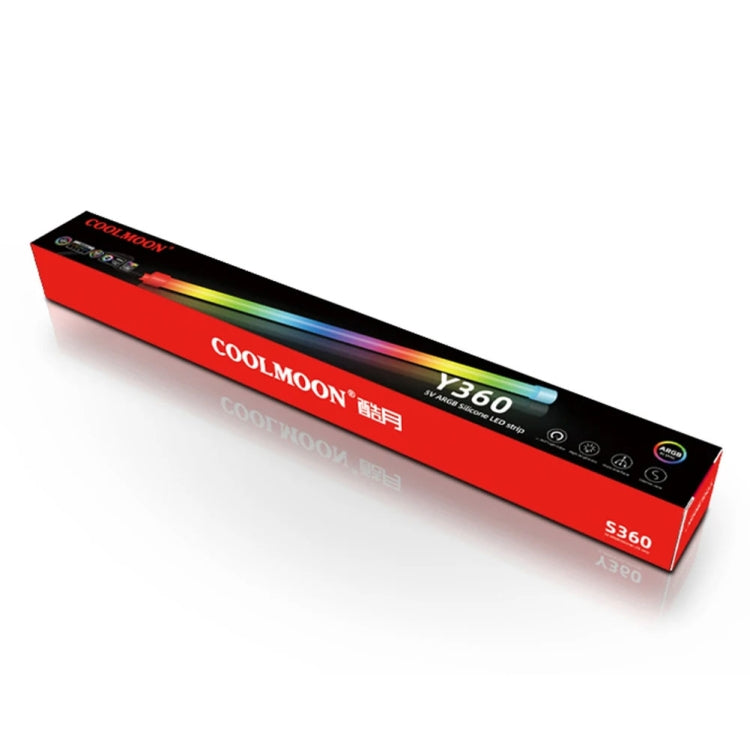 Barra de Luz ARGB para Caixa, Tira de LED Decorativa de Silicone para Computador, Y360 Redonda