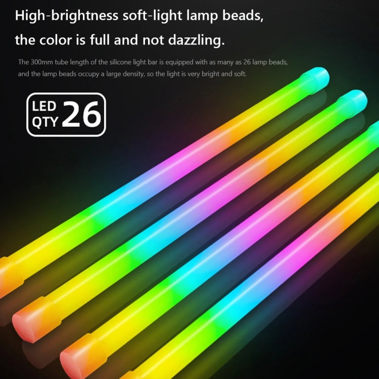 Barra de Luz ARGB para Caixa, Tira de LED Decorativa de Silicone para Computador, Y360 Redonda