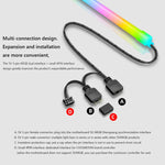 Barra de Luz ARGB para Caixa, Tira de LED Decorativa de Silicone para Computador, Y360 Redonda