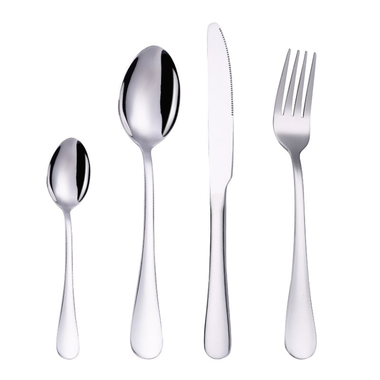 Conjunto de 4 Peças de Talheres para Bife Ocidental em Aço Inoxidável, Cor Verdadeira, Dourado, Ouro Rosa, Colorido, Preto