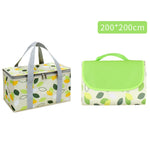 JY2209 Camping Moistureproof Portable Picnic Basket Set, Spec:, Red White, Yellow White, Leaves, Red White+150x100cm, Yellow White+150x100cm, Leaves+150x100cm, Red White+150x200cm, Yellow White+150x200cm, Leaves+150x200cm, Red White+200x200cm          ...