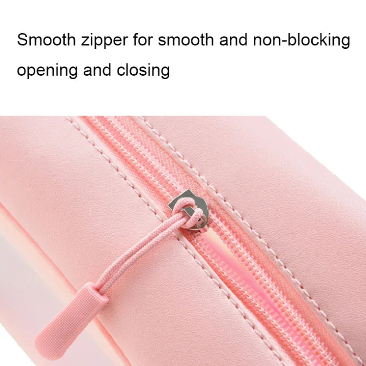 Bolsa Cosmética Transparente em PVC Impermeável Portátil, Tamanho:, L (Rosa), L (Preto), L (Branco), M (Rosa), M (Preto), M (Branco), S (Rosa), S (Preto), S (Branco)