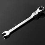Chave de Catraca Combinada com Cabeça Flexível Ferramenta de Catraca de Dupla Utilização, 6mm, 7mm, 9mm, 11mm, 16mm, 24mm, 18mm, 20mm, 21mm, 22mm, 23mm