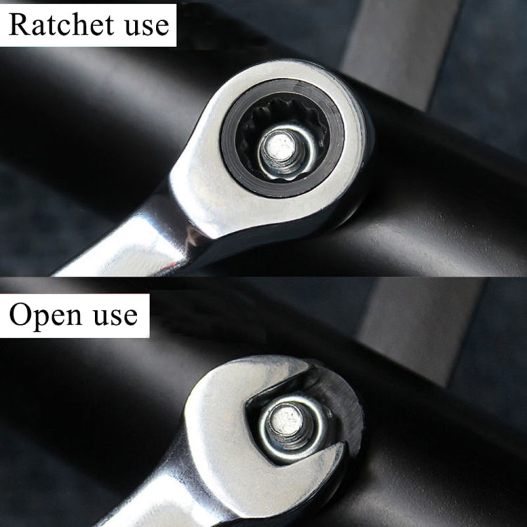 Chave de Catraca Combinada com Cabeça Flexível Ferramenta de Catraca de Dupla Utilização, 6mm, 7mm, 9mm, 11mm, 16mm, 24mm, 18mm, 20mm, 21mm, 22mm, 23mm