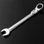 Chave de Catraca Combinada com Cabeça Flexível Ferramenta de Catraca de Dupla Utilização, 6mm, 7mm, 9mm, 11mm, 16mm, 24mm, 18mm, 20mm, 21mm, 22mm, 23mm