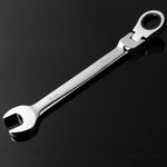 Chave de Catraca Combinada com Cabeça Flexível Ferramenta de Catraca de Dupla Utilização, 6mm, 7mm, 9mm, 11mm, 16mm, 24mm, 18mm, 20mm, 21mm, 22mm, 23mm