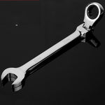 Chave de Catraca Combinada com Cabeça Flexível Ferramenta de Catraca de Dupla Utilização, 6mm, 7mm, 9mm, 11mm, 16mm, 24mm, 18mm, 20mm, 21mm, 22mm, 23mm