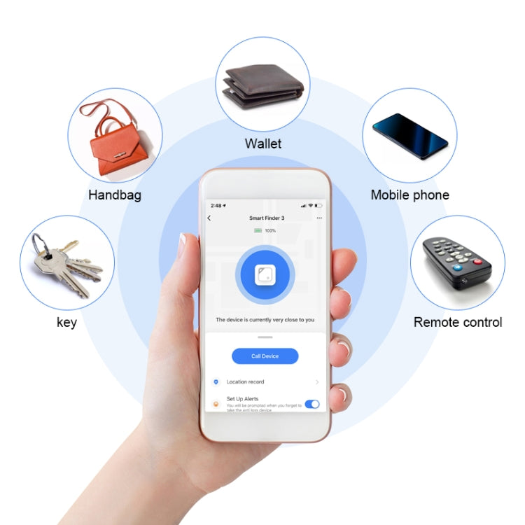 Localizador de Chaves para Carteira Dispositivo Inteligente Anti-Perda Bluetooth Bidirecional, Bluetooth Bidirecional Verde, Bluetooth Bidirecional Azul, Bluetooth Bidirecional Preto, Bluetooth Bidirecional Rosa, Bluetooth Bidirecional Amarelo