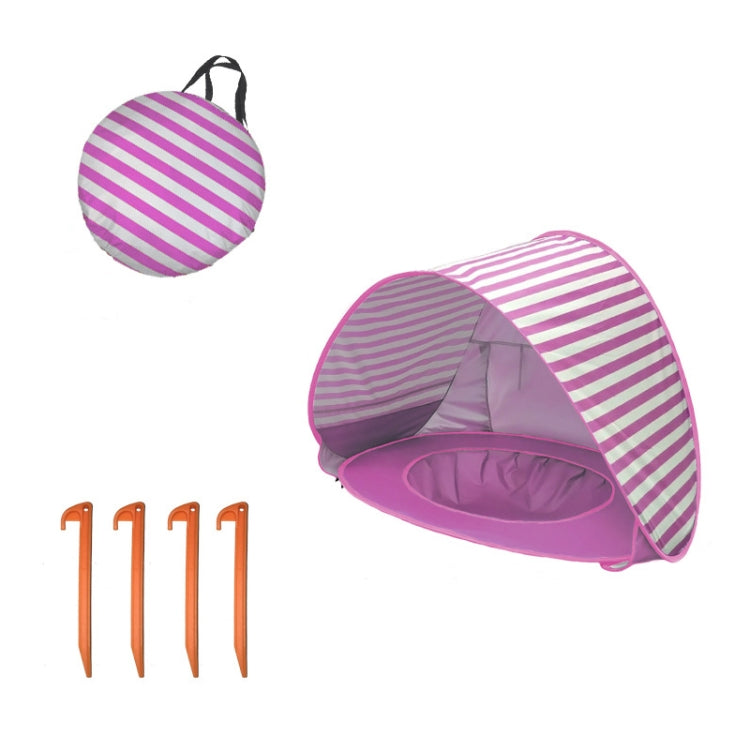 Tenda de Praia para Bebé com Piscina, Portátil e Dobrável, Abrigo Solar, Laranja, Rosa, Risca Rosa, Cinzento Tubarão, Amarelo Tubarão, Azul Baleia, Rosa Baleia