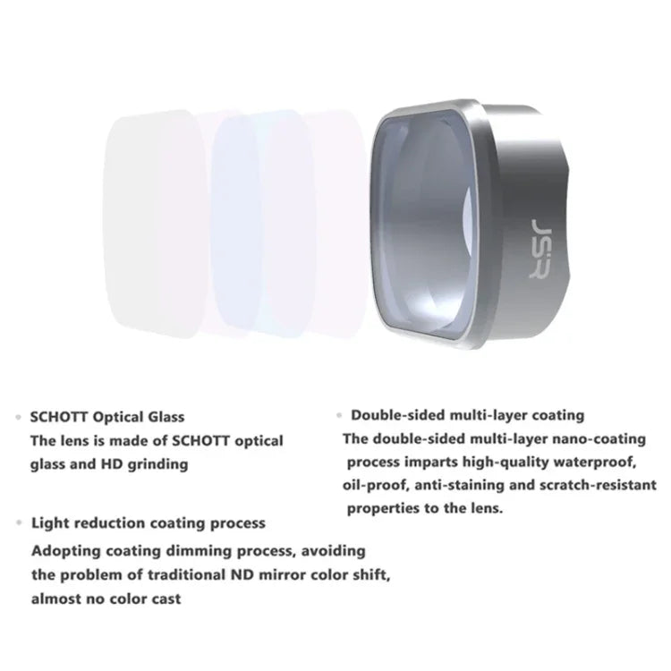 Filtros JUNESTAR para Drone DJI FPV COMBO, Modelo:, MCUV, CPL, ND4, ND8, ND16, ND32, ND64, ND8PL, ND16PL, ND32PL, ND64PL, Noite, Estrela, CPL+ND8+ND16, ND4+ND8+ND16+ND32, ND8/16/32/64PL, UV+CPL+ND4/8/16/32, UV+CPL+ND8/16/32/64+ESTRELA+Noite