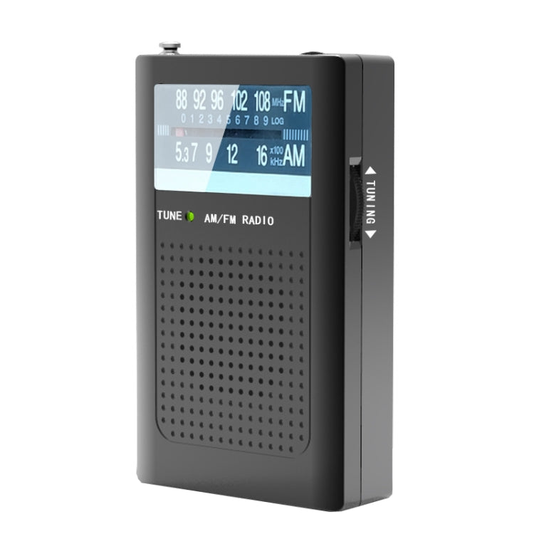 Rádio Retro de Bolso R06 com Ajuste de Frequência FM/AM e Antena, R06