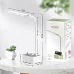 Suporte para Telemóvel Estudante TD6 Suporte para Canetas Lâmpada de Secretária USB de Proteção Ocular, Branco, Rosa, Verde